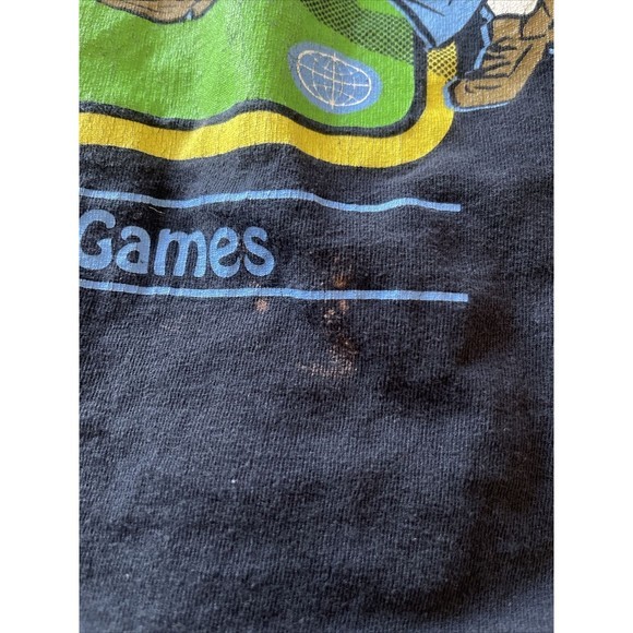 Hot Top T Shirt Sz Medium Black Graphic Cartoon Hobbies Games Gothic Grunge - Picture 8 of 12